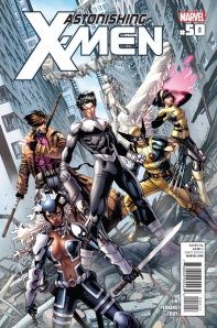 Cover of Astonishing X-men #50 in which openly gay x-man Northstar proposes to boyfriend Kyle