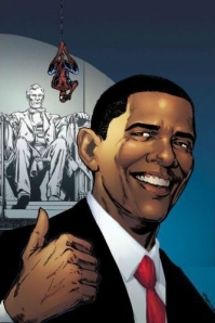 Obama and Spiderman Comic